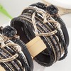Multi-Layer Leather Bracelets for Women Heart Leather Cuff Bracelets Boho