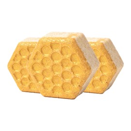 Pacha SOAP Froth Bath Bomb 3 Pack, Nourishing, Moisturizing, Sweet Honey Almond, Naturally Derived & Handcrafted in The USA