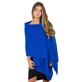 Velanio Cashmere Luxury Knitted Wrap Travel Shawl Scarf, Pashmina Stole, All-Season Scarf for Women Cashmere Wool Blend