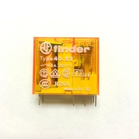 40.52.8.120.0000 - Power Relay, DPDT, 120 VAC, 8 A, 40 Series, Through Hole (Pack of 5) (40.52.8.120.0000)