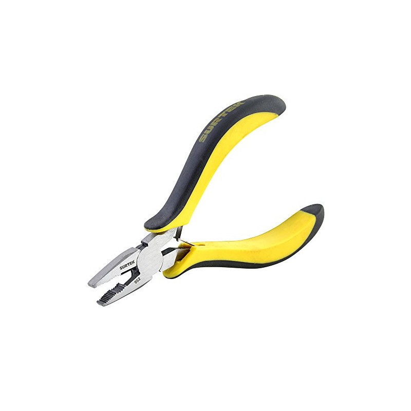 Surtek 952 Mini pinza para electrónica con mango bimaterial de