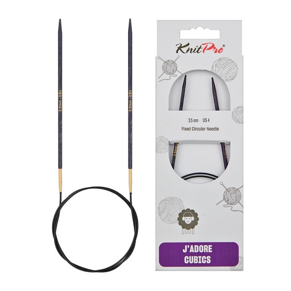 KnitPro J'Adore Cubics Knitting Needles - Fixed Circular Knitting Needles