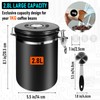 Coffee Canister Airtight 35OZ Large, 2.2 lbs Coffee Storage Container