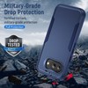Warsia for Pixel 9a Case, with HD Screen Protector [Military