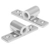 Pair Marine Oarlock Sockets 316 Stainless Steel Side Mounted Mirror