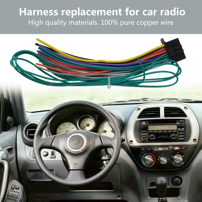 GRABOTE Wire Car Radio Harness Replacement for Pioneer Models AVH-X2700BS