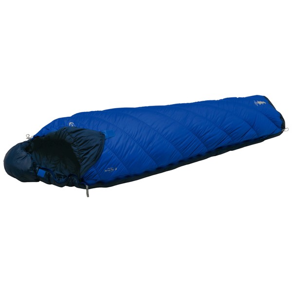Mont-Bell Sleeping Bag Barlow Bag # 5 Blue Ridge Right jip Minimum Operating Temperature 4 Degrees 1121274 BLRI R/Zip