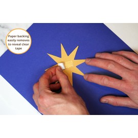 Gocableties Clear Double Sided Tape, 12mm (1/2”) x 33m, Strong Thin Double Sided Sticky Tape for Craft, Scrapbooking and Mounting Photos, 1 Roll