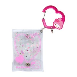 Sanrio 431982 Clear Pouch with Carabiner, Character Grand Prize Vol. 3, Colorful Heart Series, My Melody, My Melody, My Melody