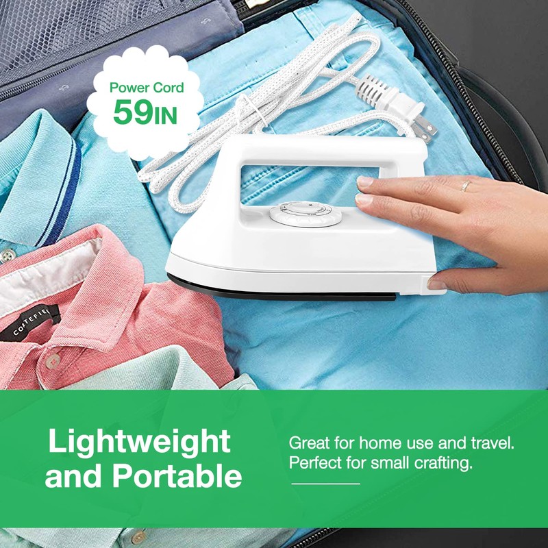 Mini Iron for Crafts Quilting, Travel Iron Household Iron Easy
