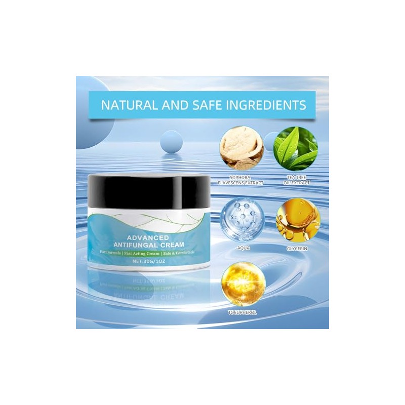 Antifungal Cream, Fast Soothing Itchy, Gentle and Safe (2 Pack)