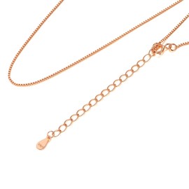 Jeconpal Silver Venetian Chain Women's Accessories S925 Necklace Chain Women Length 15.7 + 2.0 inches (40 + 5 cm) Adjustable Width 0.03 inch (0.8 mm), Hypoallergenic Metal, Silver