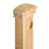 Cambridge Clear Pine Pyramid Newel CAPS 90mm, Half Stair Newel