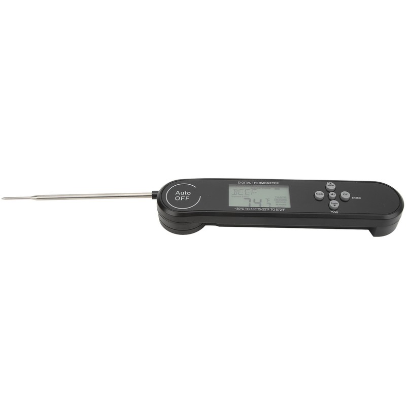 Digital Multifunction Food Thermometer Folding 180° Rotation Probe 22℉572℉ 30℃300℃