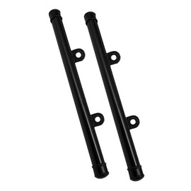 TEHAUX 2pcs PVC Black Round Poster Hanger Rail for of Posters and Banners and Versatile for Home Office and Exhibitions