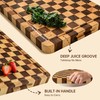 FYCTIO Wooden Cutting Boards for Kitchen, Checkered Cutting Board 1.2"