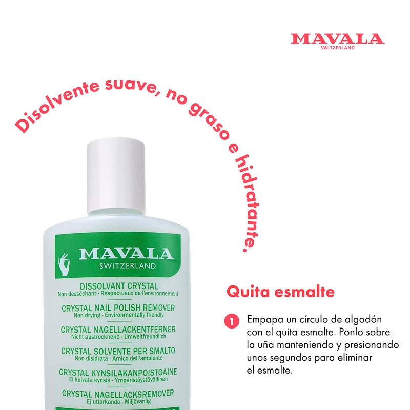 Mavala Crystal Nail Polish Remover Acetone Free 100 ml