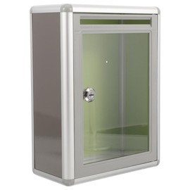 STOBOK Clear Acrylic Suggestion Box with Slot and Lock, Transparent Letterbox for Office, Home, School, Wall-Mount Complaint Box, 11.2 X 8.5 X 4 Inches