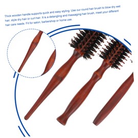 Baluue Sets Professional Styling Round Hair Brush Boar Bristle Brush Ergonomic Handle for Easy Blow Drying for Salons Pcs
