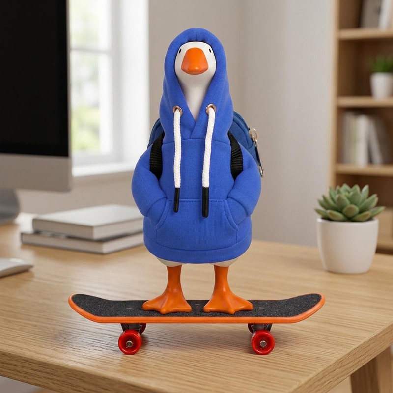7 Inch Desk Goose Outfits, Min Hoodies Tabletop Gooses Accessory,