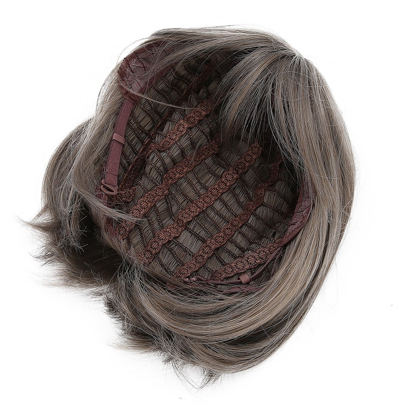 Fashion Women Bobo Style Wig Short Straight Heat Resistant Synthetic