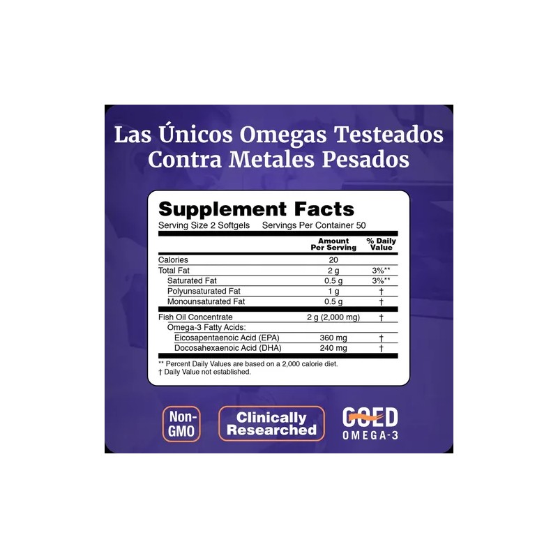 Omega 3 1000mg | 180 Epa / 120 Dha |