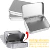 WeddHuis 6 pieces stainless metal containers, small tin boxes, metal