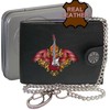 Electric Guitar Wings Red Winged Rock Music KLASSEK Mens Wallet