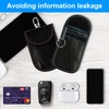 2 Pcs Faraday Pouch for Car keys, Signal Blocking Pouch