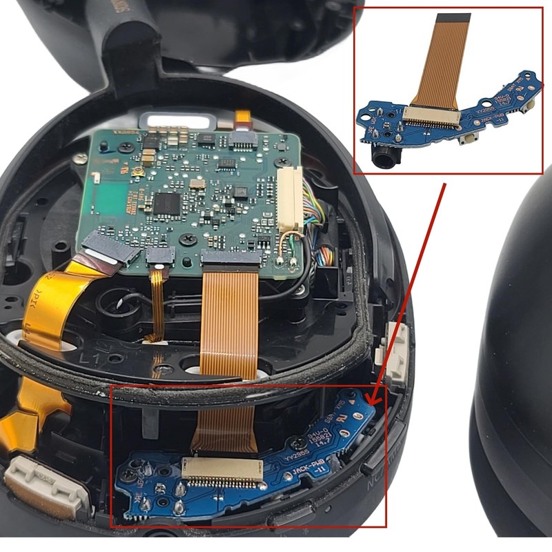 KUBOJSDLZ XM5 Power Button, NC/AMB Button, Audio Cable Input Jack