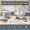 EWFEN 12 Inch Tri-Ply Stainless Steel Frying Pan, Skillet, Induction