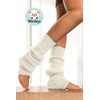 NITESHEYS Lambswool Winter Ribbed Leg Warmers Natural Wool Footless Long