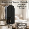 (2 set) 54" Hanging Garment Bag Wardrobe Closet Storage -