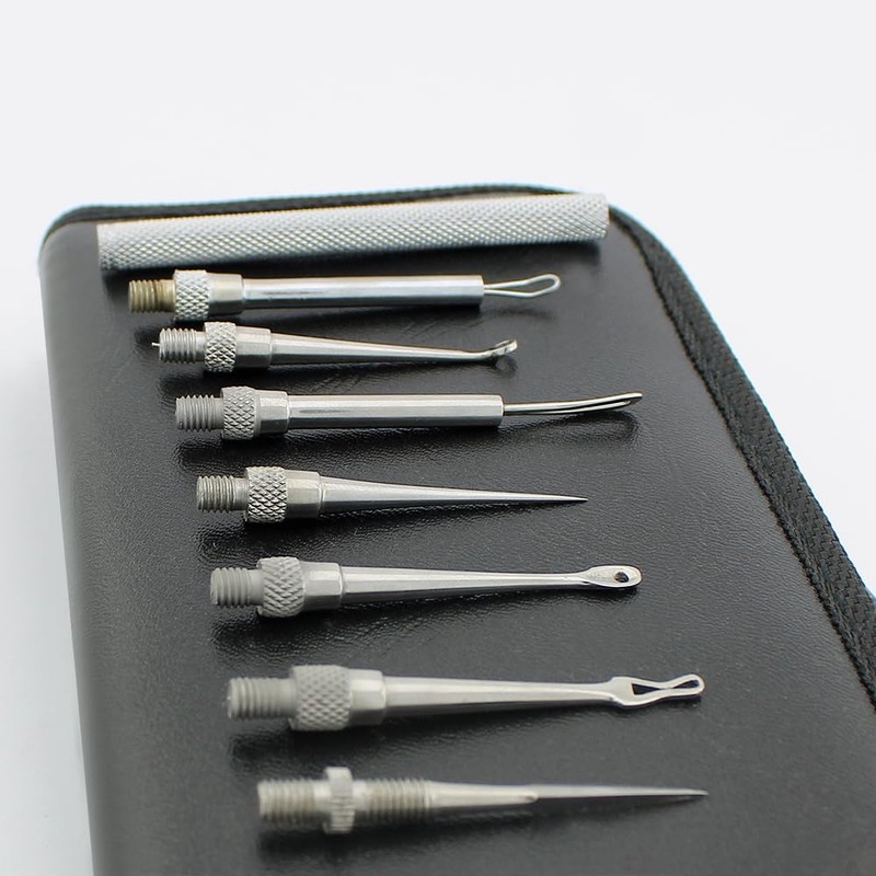 Blackheads from Skin Care Professional Comedone Extractor Kit 8 in