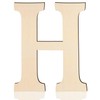 Large Wooden Letters 17 Inch, Big Wood Letters H Shape