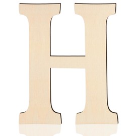 Large Wooden Letters 17 Inch, Big Wood Letters H Shape Cutouts Alphabet Unfinished Paintable Wooden Letters for Wall Decor DIY Crafts Painting Birthday Wedding Party Classroom Nursery Home Decor