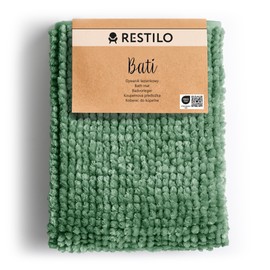 RESTILO Bath Mat 70 x 120 cm Bath Mat Non-Slip Bati Green