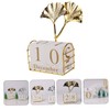 Operitacx Ginkgo Leaf Desk Calendar Table Decoration Teacher Table Calendar