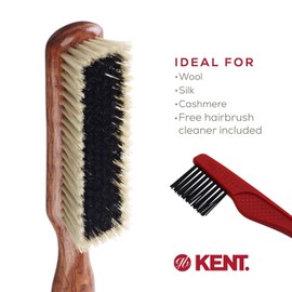 KENT Garment Brush CP6 Cashmere Compatible, Made in the UK for British Royal Family