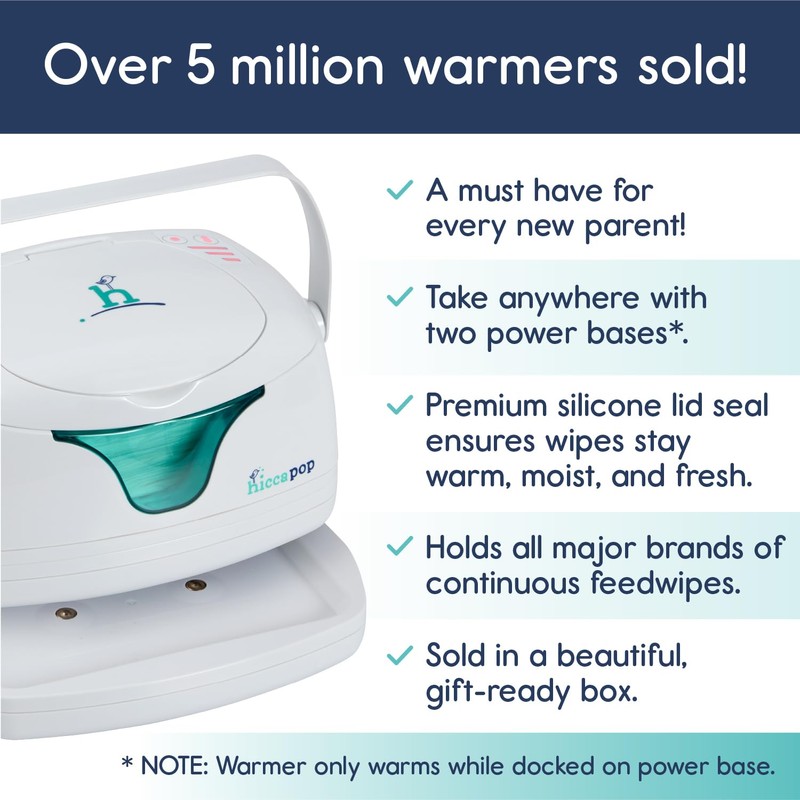 hiccapop Portable Baby Wipe Warmer, Baby Wipes Warmer for Babies
