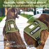 HEELE Dog Harness, Tactical Dog Harness with Molle Panel, Harness