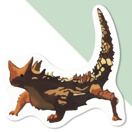 4 x Small 50mm 'Thorny Devil' Permanent Sticker Decals for Cars/Windows/Bins/Walls etc (DW00107132)