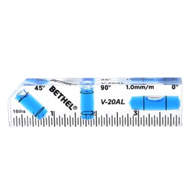 BETHEL Small Level Mini Bubble 90°/180°SpiritLevel,4 Inch Shatterproof Cross Check PocketLevel Picture Hanging Levels Tools for Machinist,Construction & Household