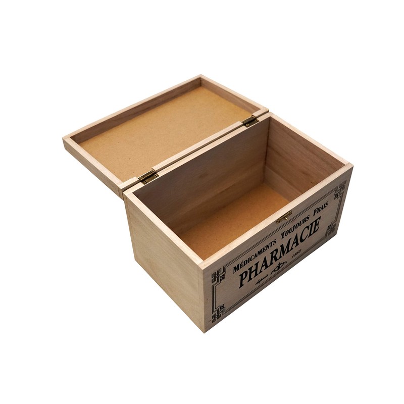khevga Storage Box with Lid: Wooden Box for Medication, Decoration