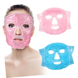 FRCOLOR 1set Hot and Cold Compress Mask Facial Mask Ice Pouch Ice Bag Pvc 2pcs
