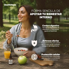 Aceite de Orégano con Carvacrol y Aceite de Oliva Gotas Health Hack