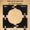 Viper Defender III Backboard & Sisal/Bristle Steel Tip Dartboard Bundle:
