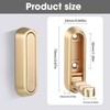 Dntorx Folding Wall Hooks, 4 Pcs Foldable Gold Coat Hooks