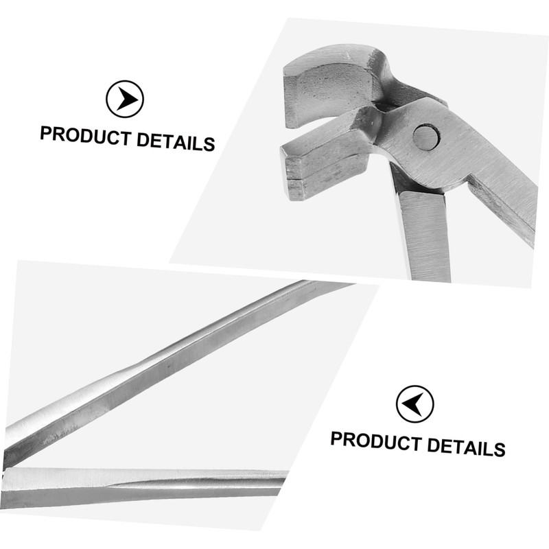IWOWHERO Press Flatten Pliers Flat Nose Pliers for Leather Strong