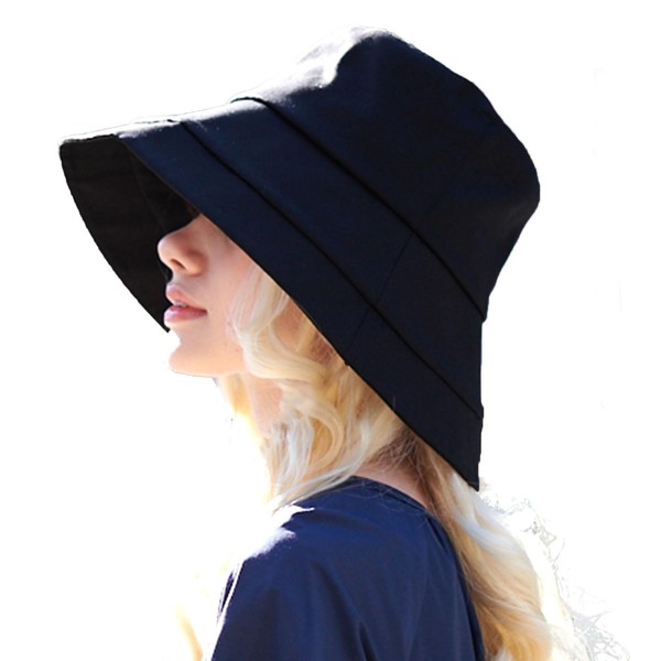 HAT MIKKE Women's Hat, Foldable, UV Protection, 100% Light Blocking,